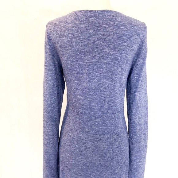 Athleta Wrap It Up Heather Blue Knit Dress - Picture 6 of 8